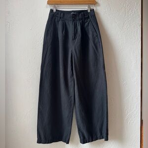 Madewell Harlow Wide Leg Trousers black P00